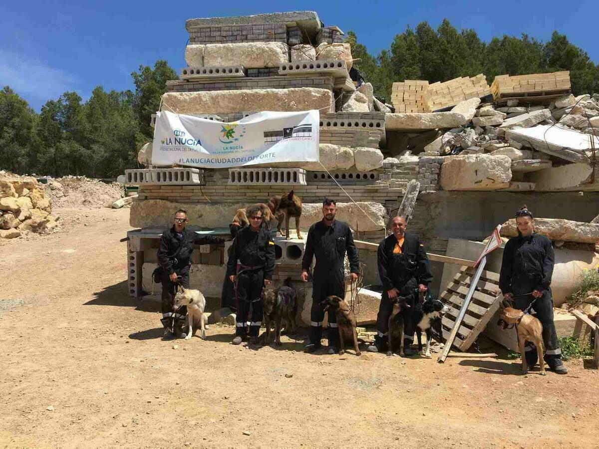 La &ldquo;Unidad Canina de Castell&oacute;n&rdquo; entrena en La Nuc&iacute;a