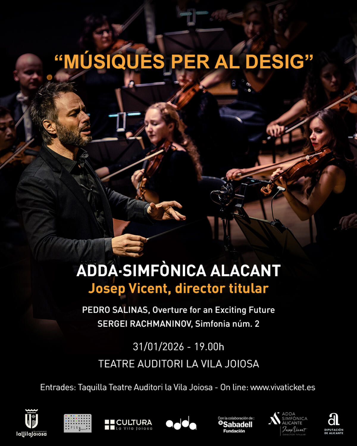 La Orquesta ADDA Simf&ograve;nica Alacant act&uacute;a este s&aacute;bado en el Teatre Auditori de Villajoyosa