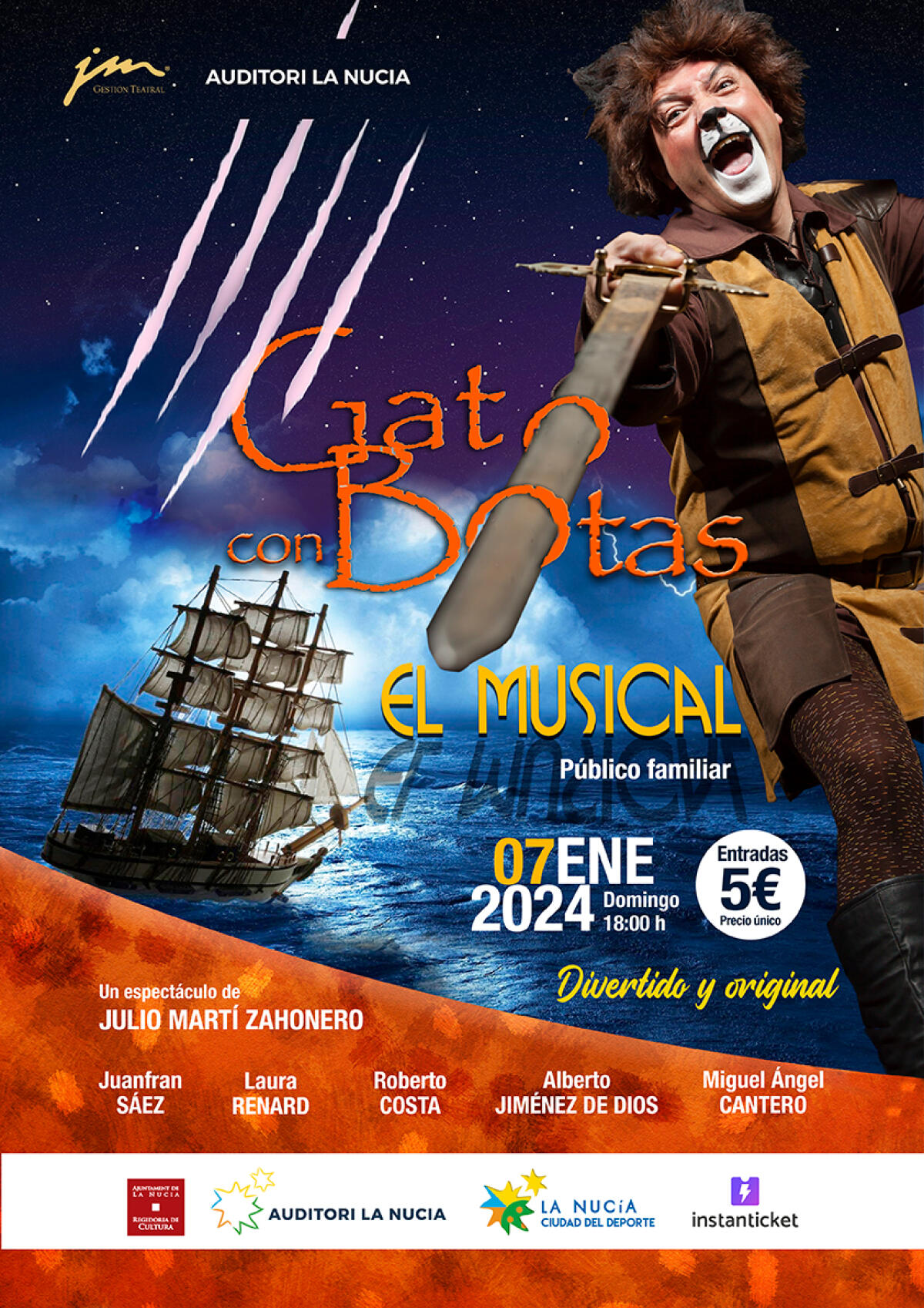 L’Auditori acoge el musical “El Gato con Botas” este domingo