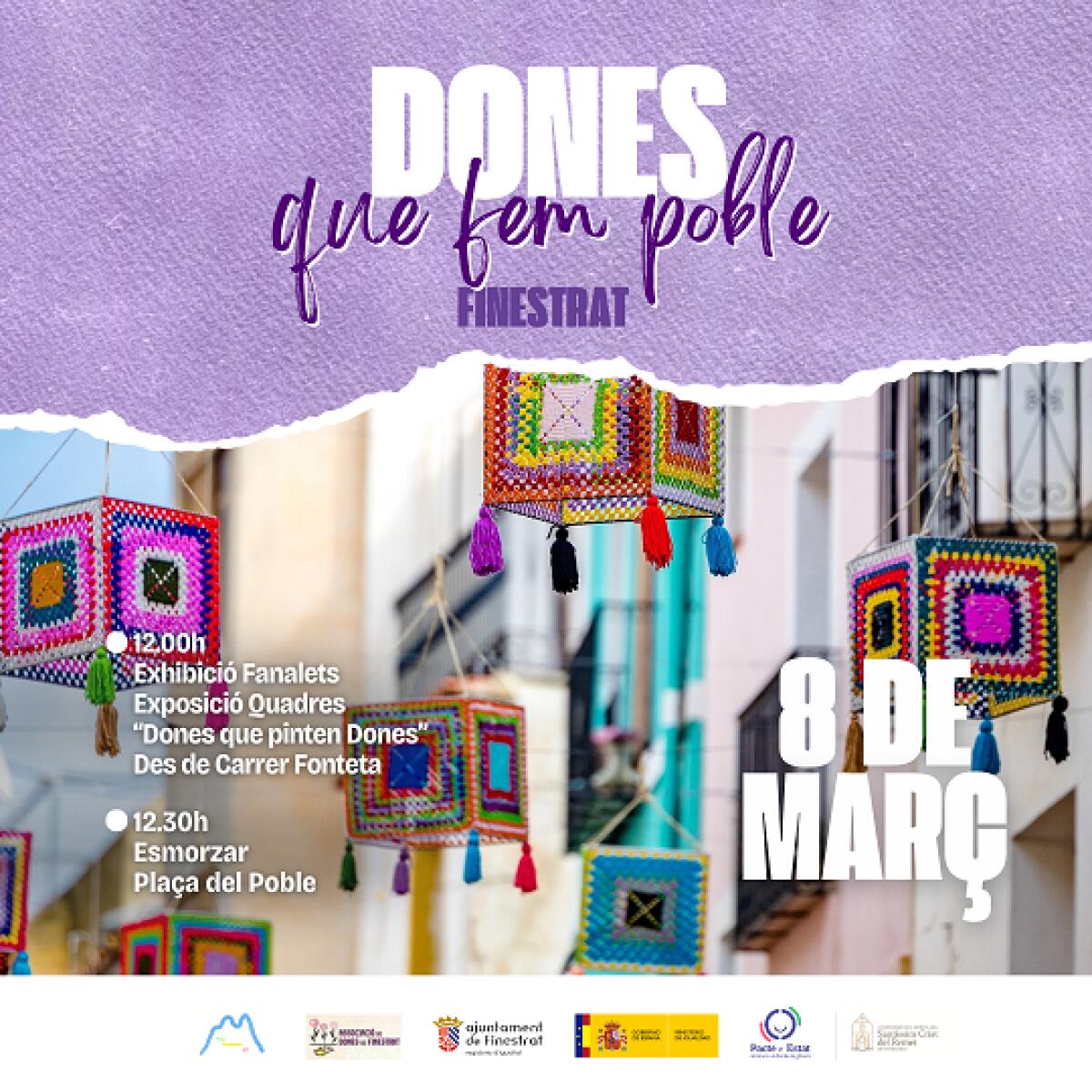Finestrat conmemora el “Día Internacional de la Mujer” con un programa de actos bajo el lema “Dones que fem poble”