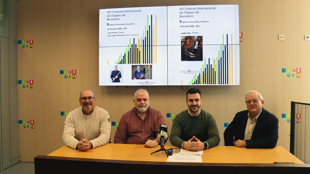 Benidorm reunir&aacute; un a&ntilde;o m&aacute;s a reconocidos organistas en la XIV edici&oacute;n del Festival Internacional de &Oacute;rgano