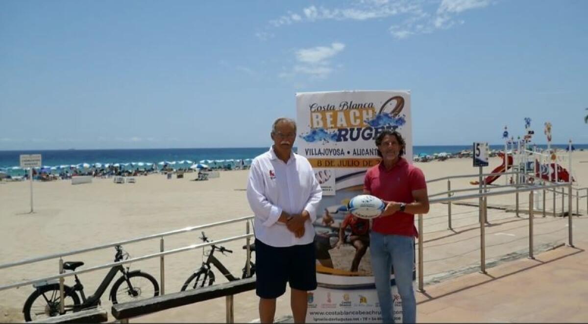 La playa centro de la Vila Joiosa acoge este fin de semana el VII Costa Blanca Beach Rugby Club