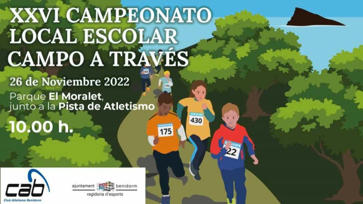 El Moralet será el escenario del XXVI Campeonato Escolar de Campo a Través de Benidorm 