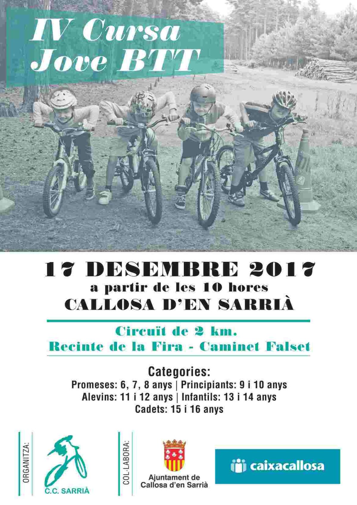Callosa d’en Sarrià acoge la IV Cursa Jove BTT