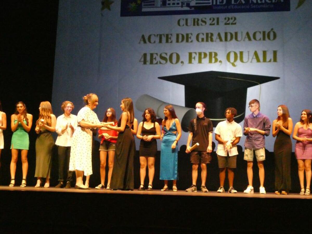 Las Orlas de ESO y Bachiller del Instituto se realizaron en l’Auditori