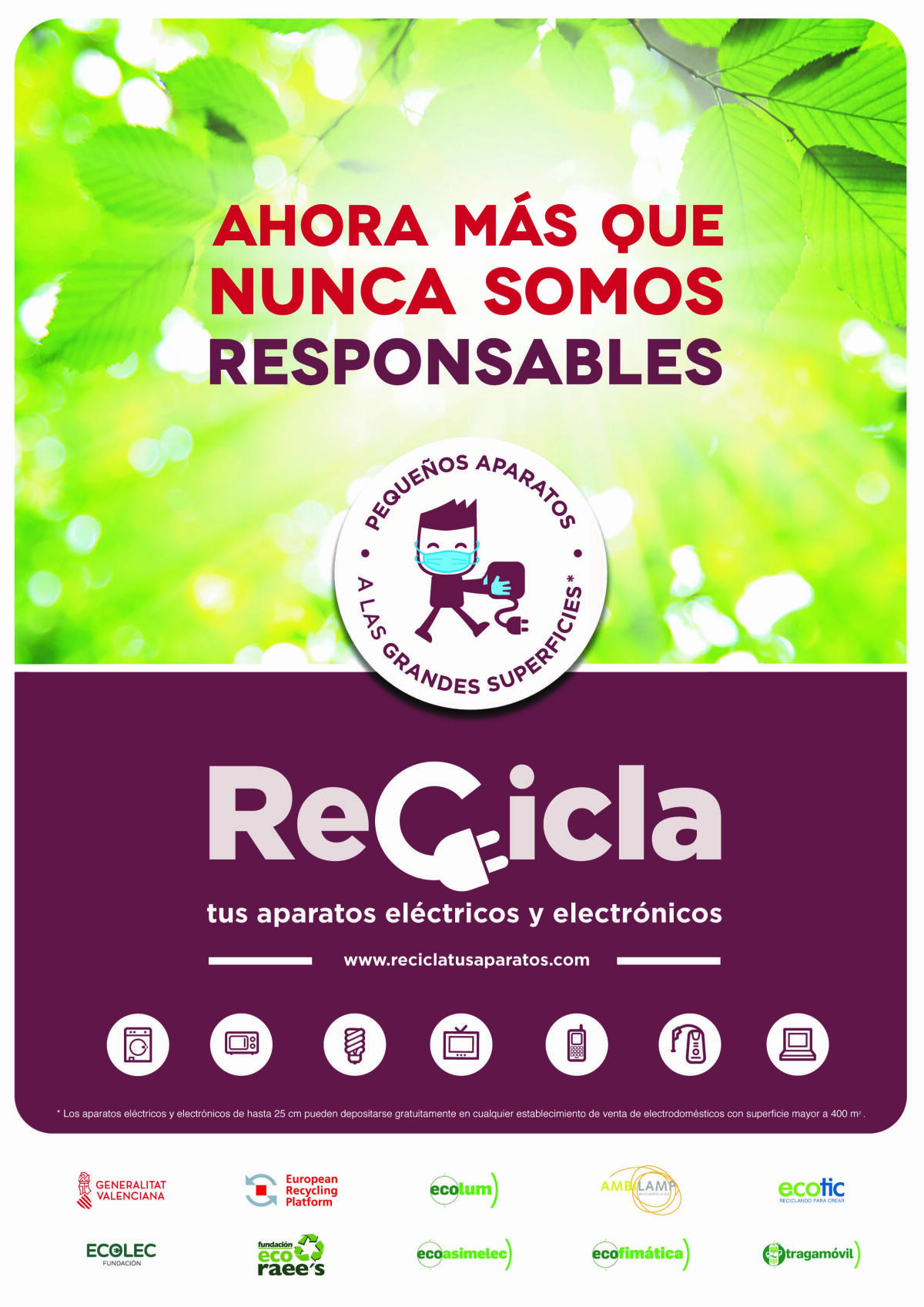 La campaña ‘Recicla tus aparatos’ lleva a la Vila Joiosa un punto limpio móvil para reciclar  RAEE´s