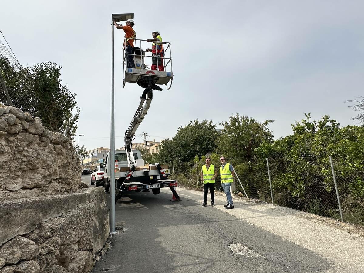 La Nucía ilumina el “Camí del Boliquet” con una subvención de 9.657 € de la Diputación  