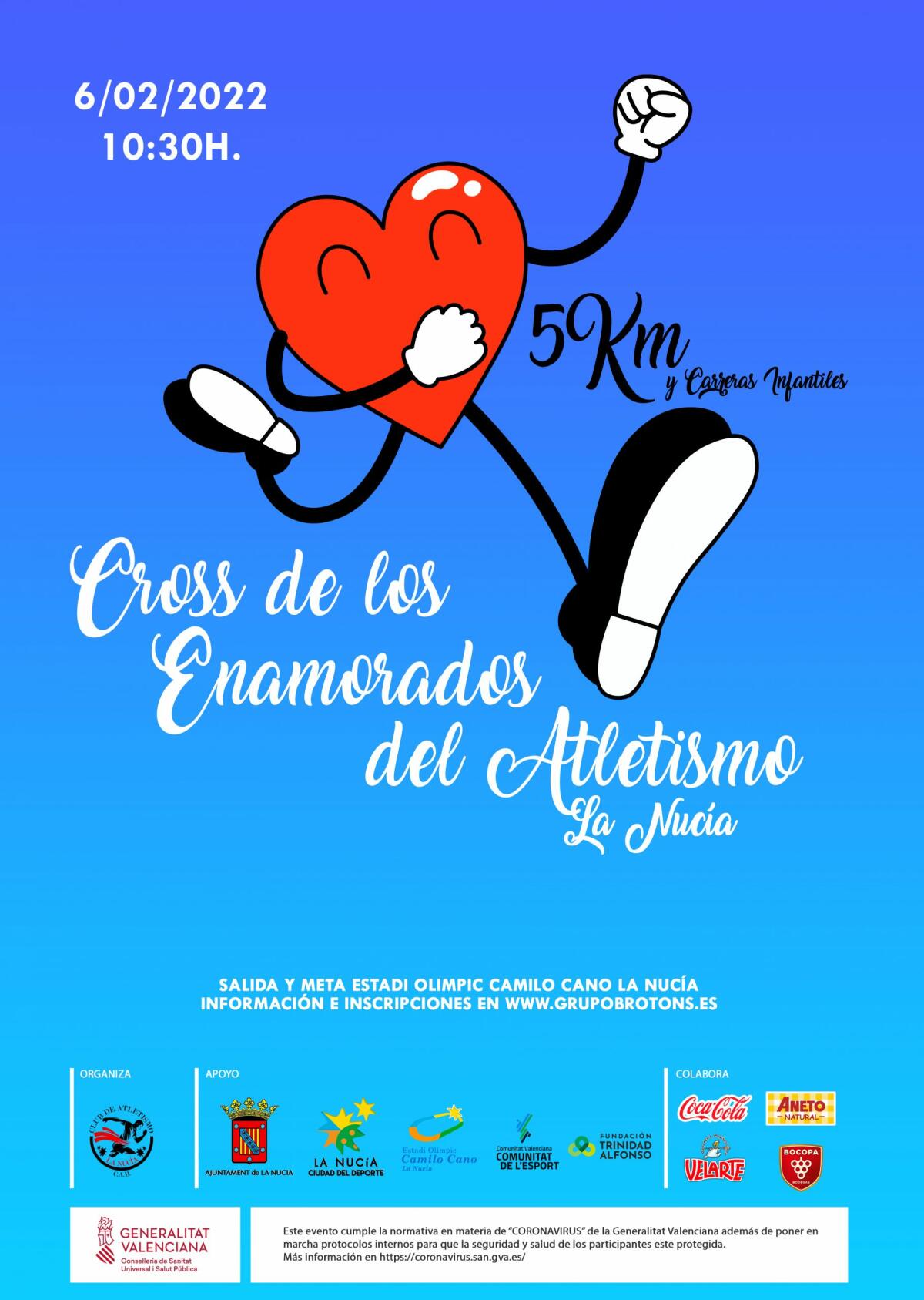 El “Cross de los Enamorados” contará con carreras infantiles