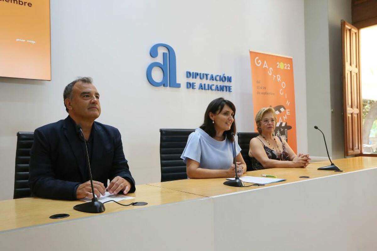 La Diputación acoge la presentación del último Premio Gastro Cinema, otorgado a la chef Mª Carmen Vélez