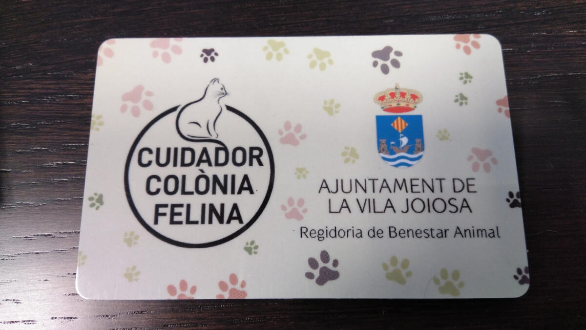 Bienestar Animal hace entrega de los primeros carnets de cuidadoras de colonias felinas de la Vila Joiosa