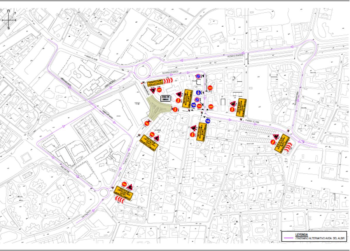 El Ayuntamiento de l’Alfàs informa del corte y desvío de tráfico en la Rotonda de l’Albir por inicio de obras