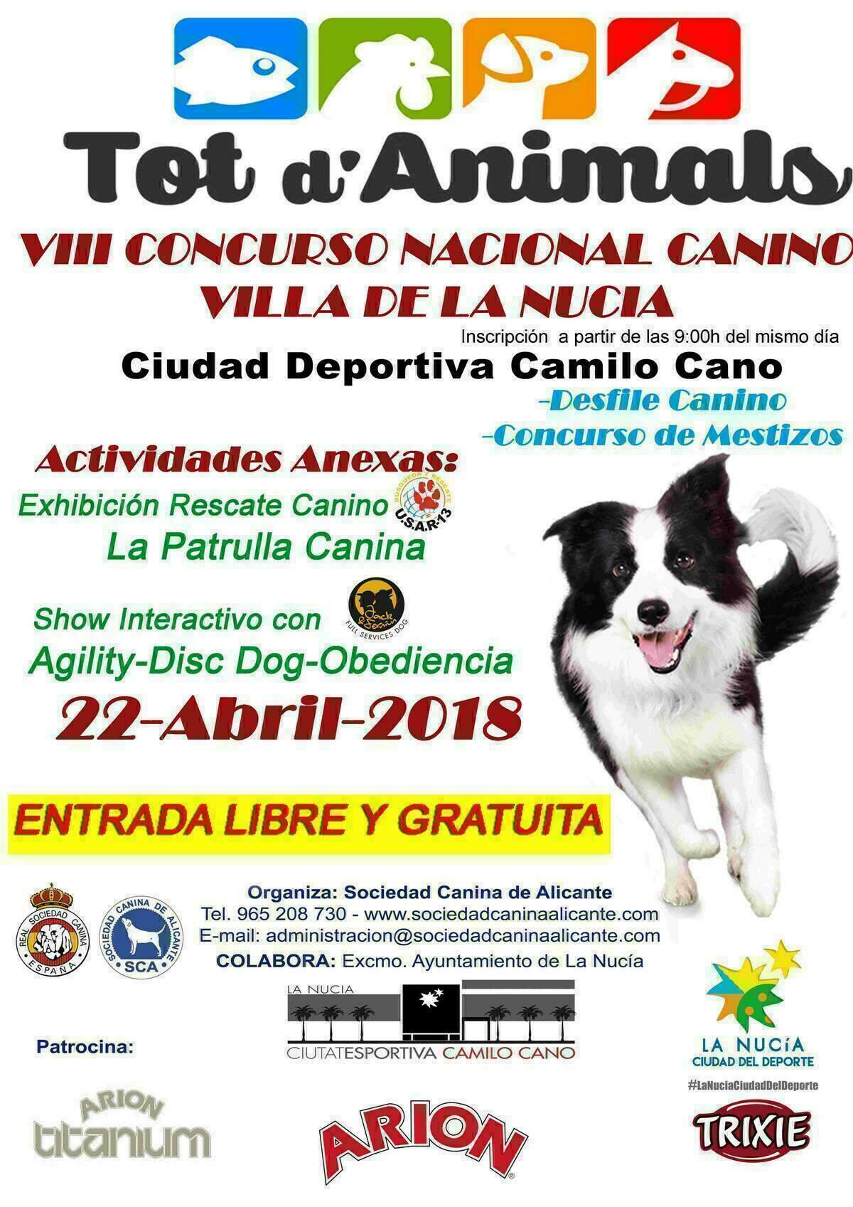 Disc Dog, Agility y rescate en el  VIII Concurso Nacional Canino de La Nuc&iacute;a 