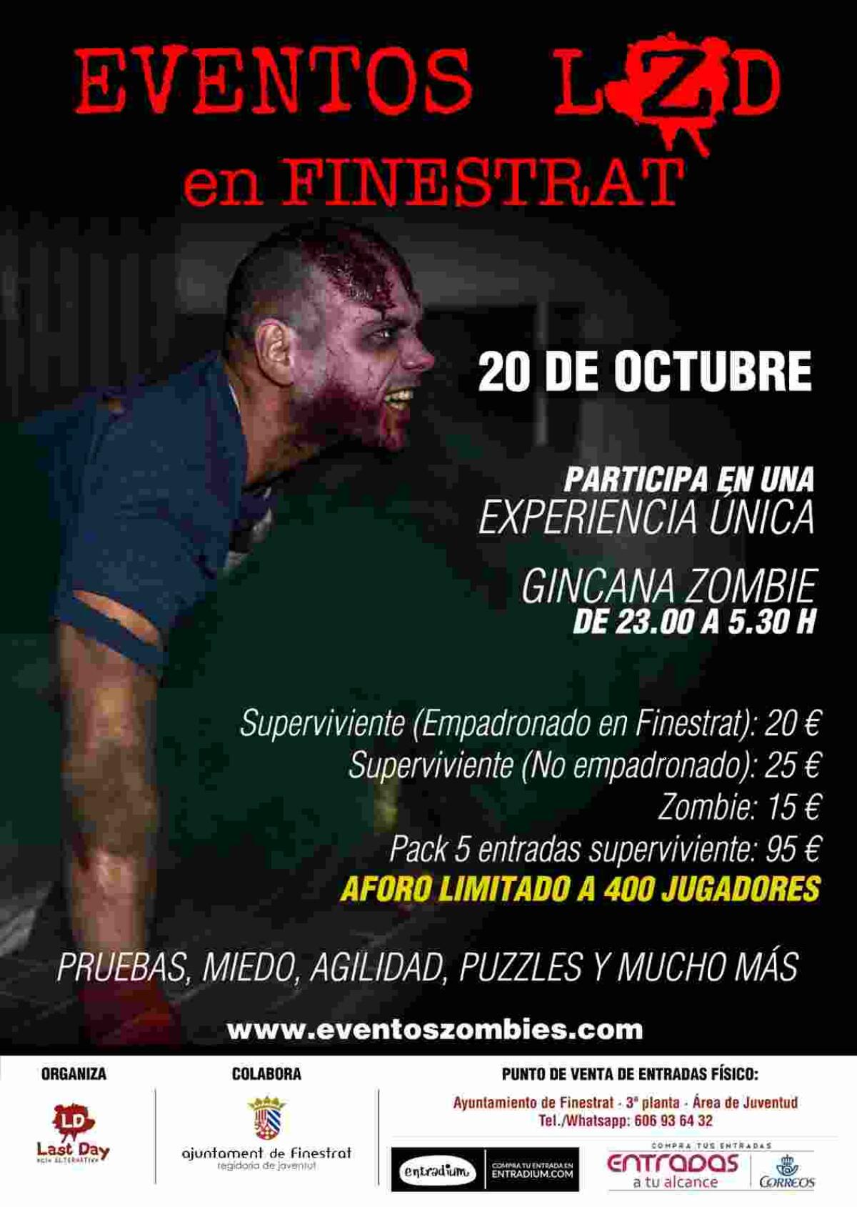 Las calles del casco hist&oacute;rico de Finestrat ser&aacute;n escenario de un terror&iacute;fico ataque de muertos vivientes el pr&oacute;ximo 20 de octubre 