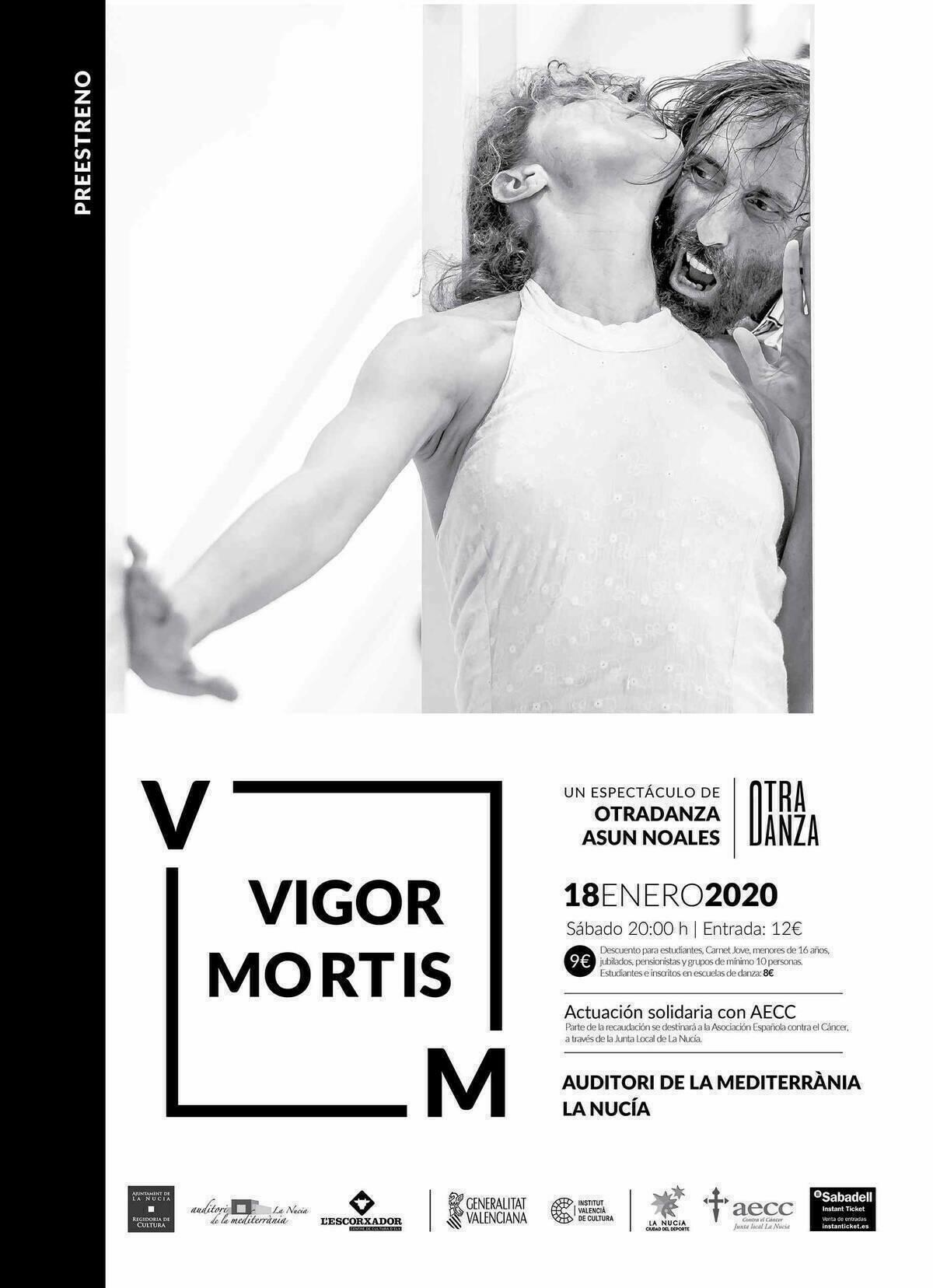 La Nucía · Preestreno de “Vigor Mortis” de OtraDanza en l’Auditori este sábado
