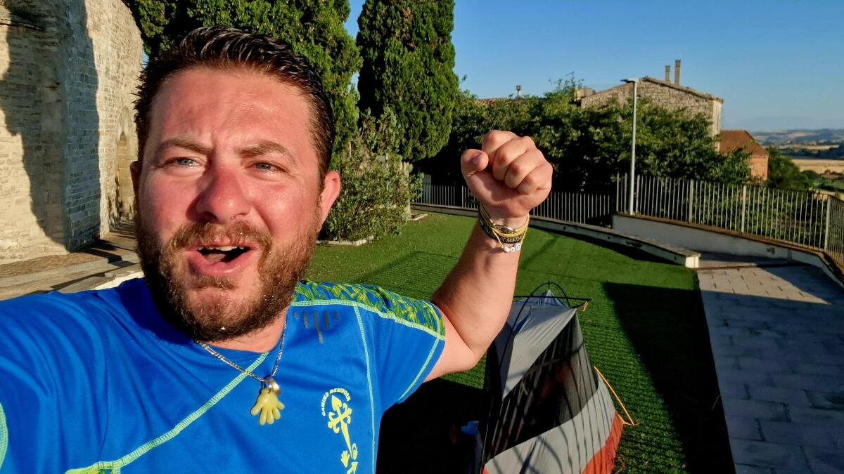 Urko Lekue: “Este Camino de Santiago desde Cataluña me está sorprendiendo mucho”