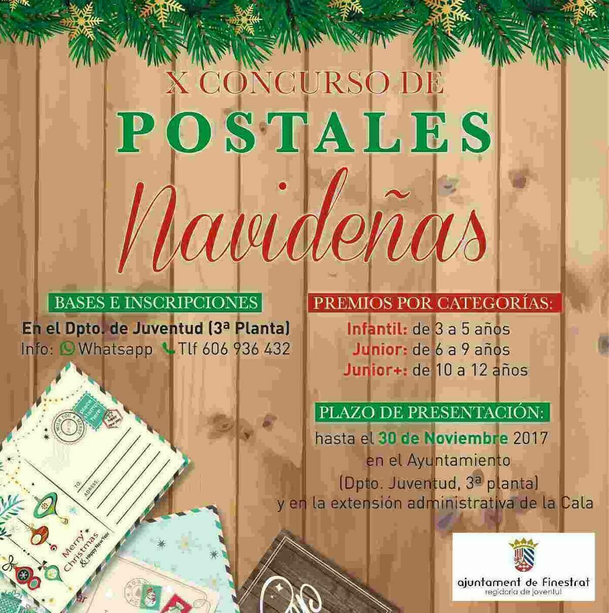 La Concejal&iacute;a de Juventud de Finestrat organiza la X edici&oacute;n del Concurso de Postales Navide&ntilde;as 