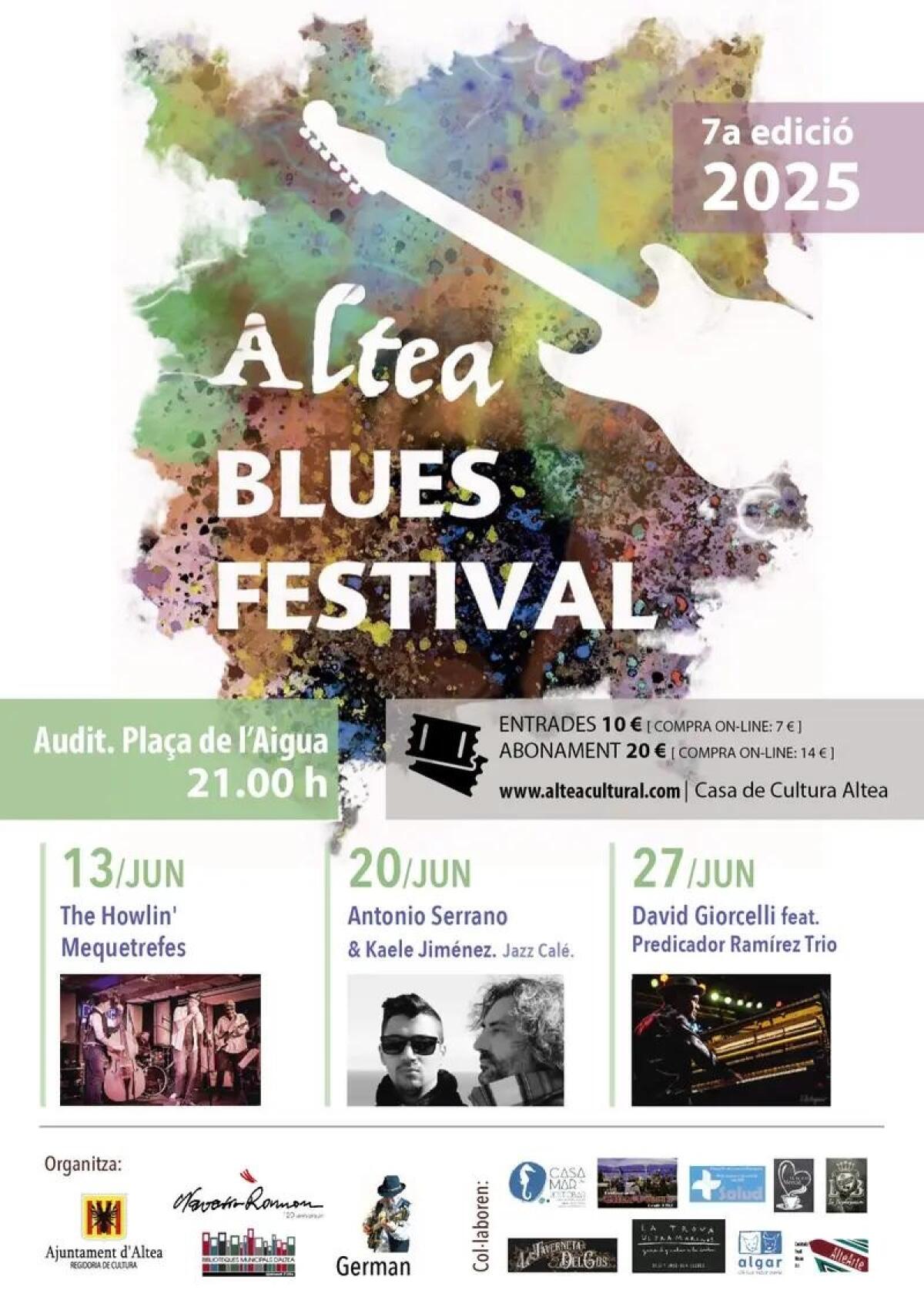 Salen a la venta las entradas del  Altea Blues Festival