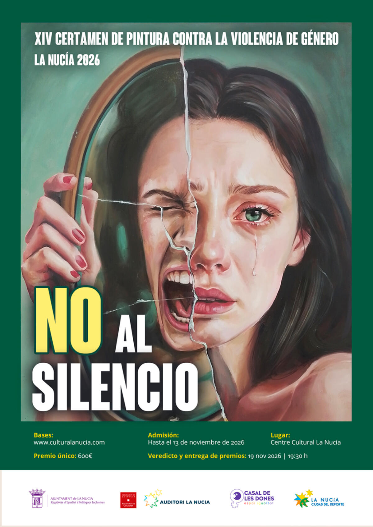 El plazo del XIV Certamen de Pintura &ldquo;No al Silencio&rdquo; finaliza el 13 de noviembre