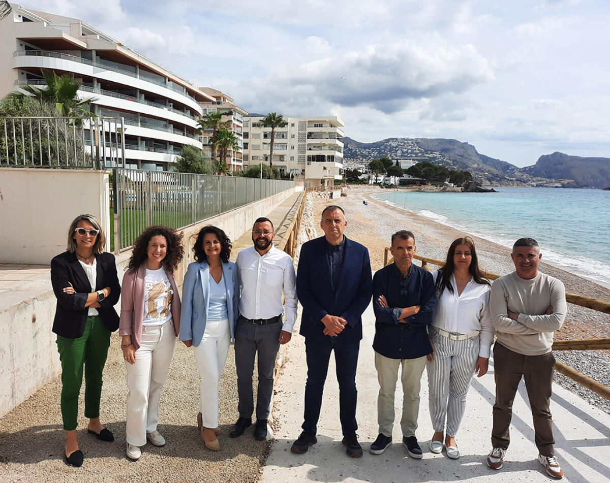 Altea estrena un nuevo tramo de la senda peatonal de la Playa de Cap Negret