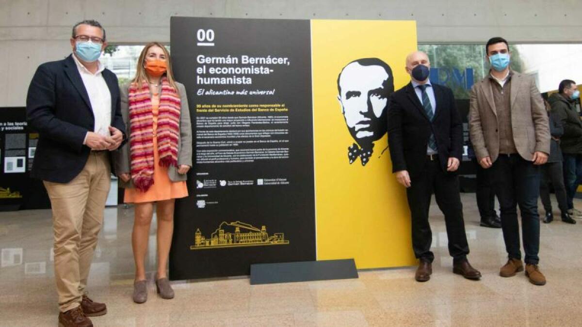 Benidorm inaugura en el Espai d’Art una exposición sobre la figura del economista y humanista alicantino Germán Bernácer