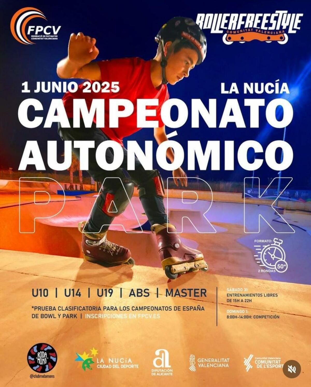Los Autonómicos de Roller y Skate se deciden en La Nucía este fin de semana
