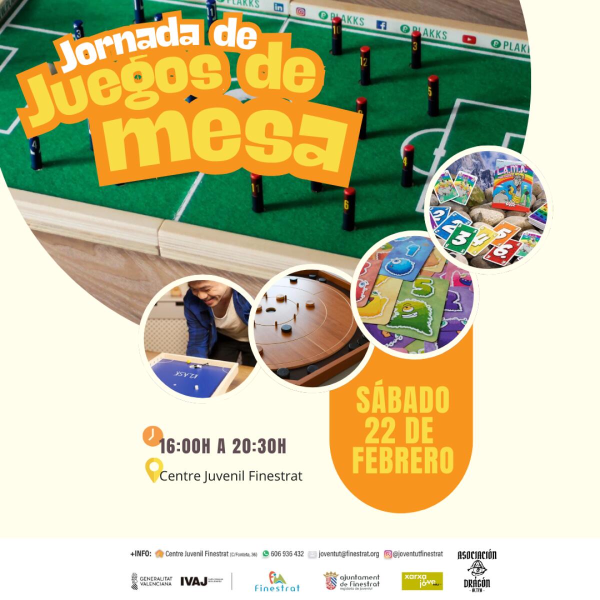 Nueva jornada de JUEGOS de MESA en Centre Juvenil Finestrat