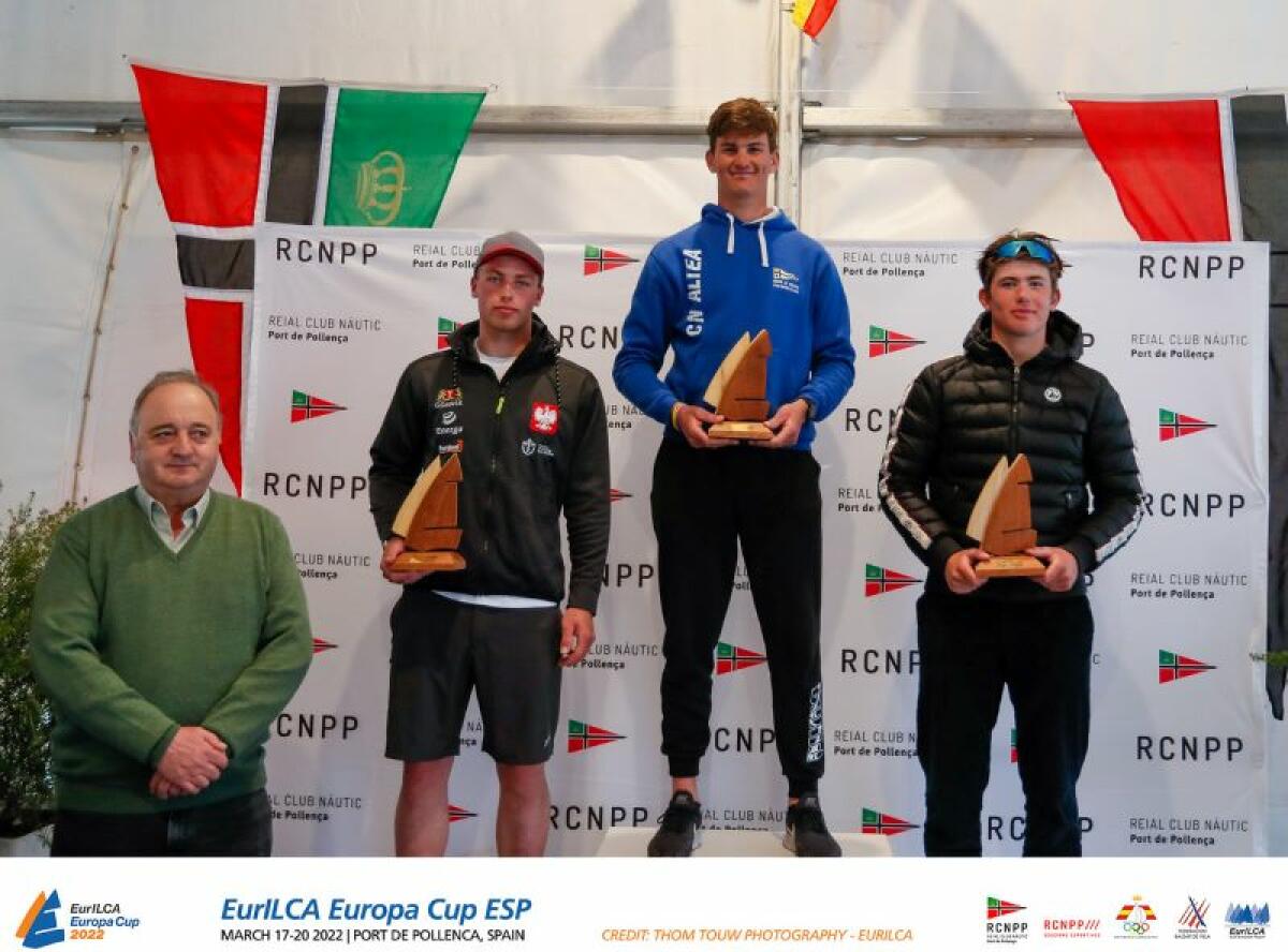 Podium para Gonzalo Suárez, del CN Altea, en la EuropaCup de ILCA 7