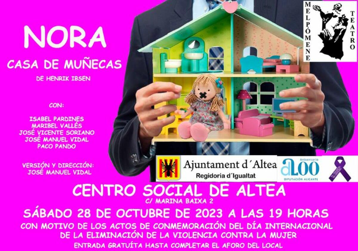 Igualdad programa la obra “Nora, Casa de Muñecas”