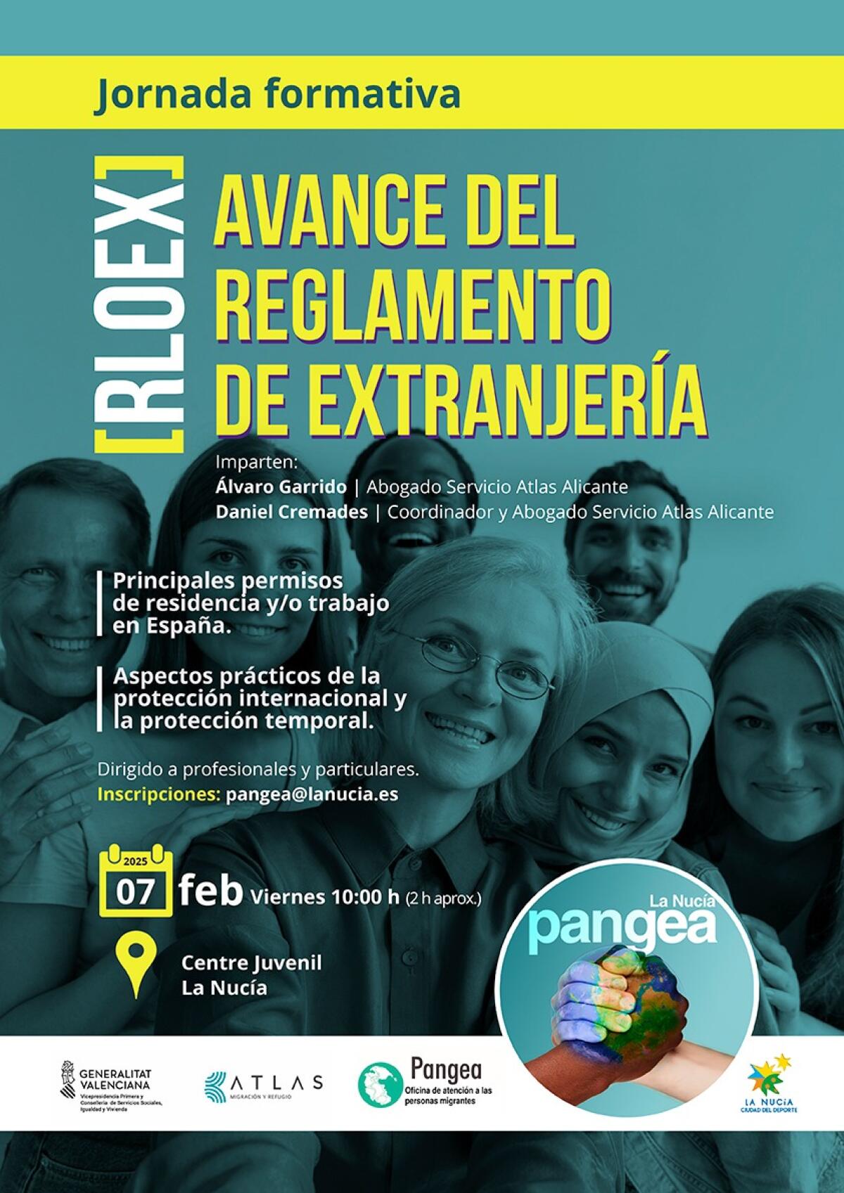 Pangea La Nucía organiza una jornada sobre el “Nuevo Reglamento de Extranjería”