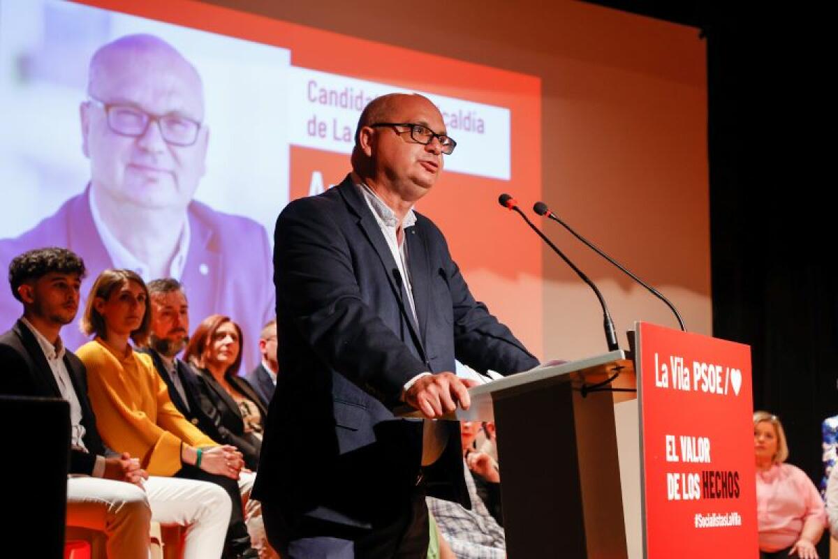 El PSPV-PSOE presenta su candidatura para consolidar el proyecto de La Vila como modelo de crecimiento social y de servicios de la comarca