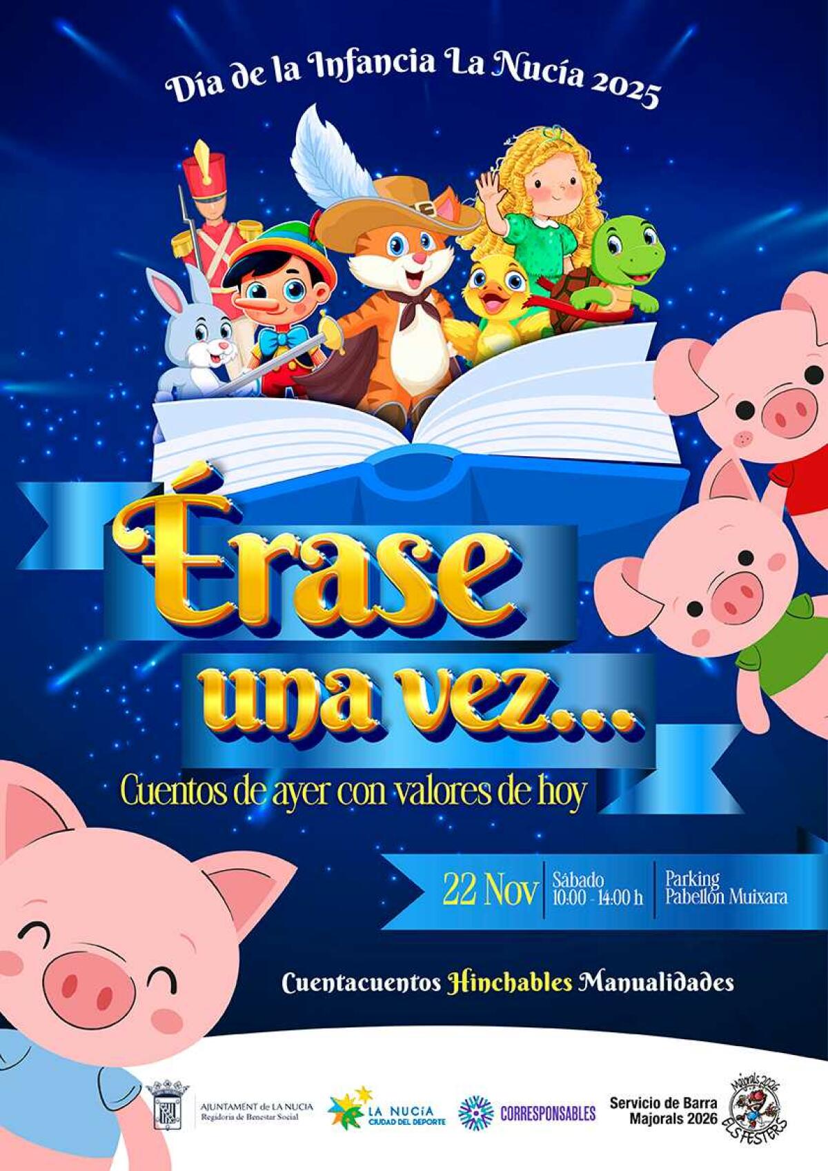 Los Cuentos protagonizarán el XVII “Día de la Infancia” de La Nucía