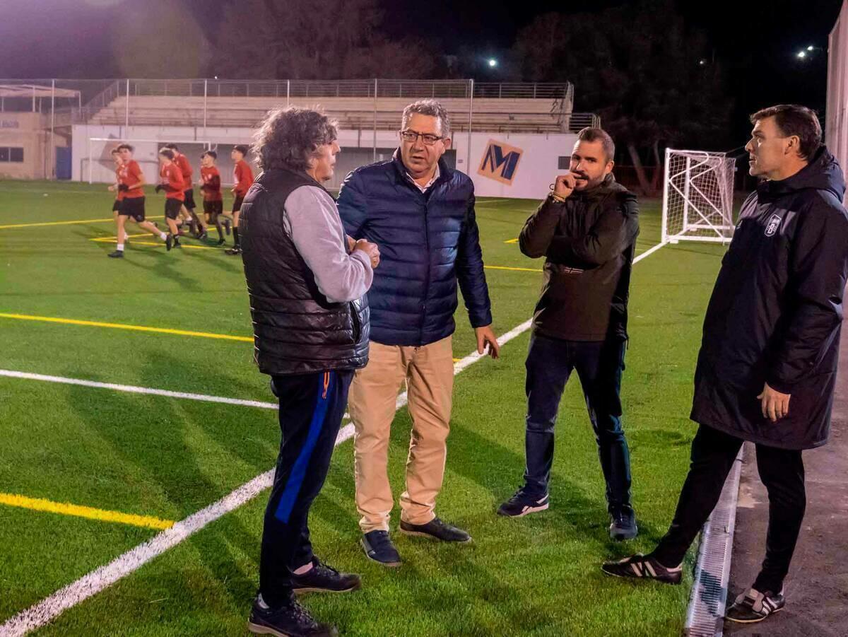 Los clubes locales estrenan y se entrenan en los nuevos campos de fútbol de Benidorm