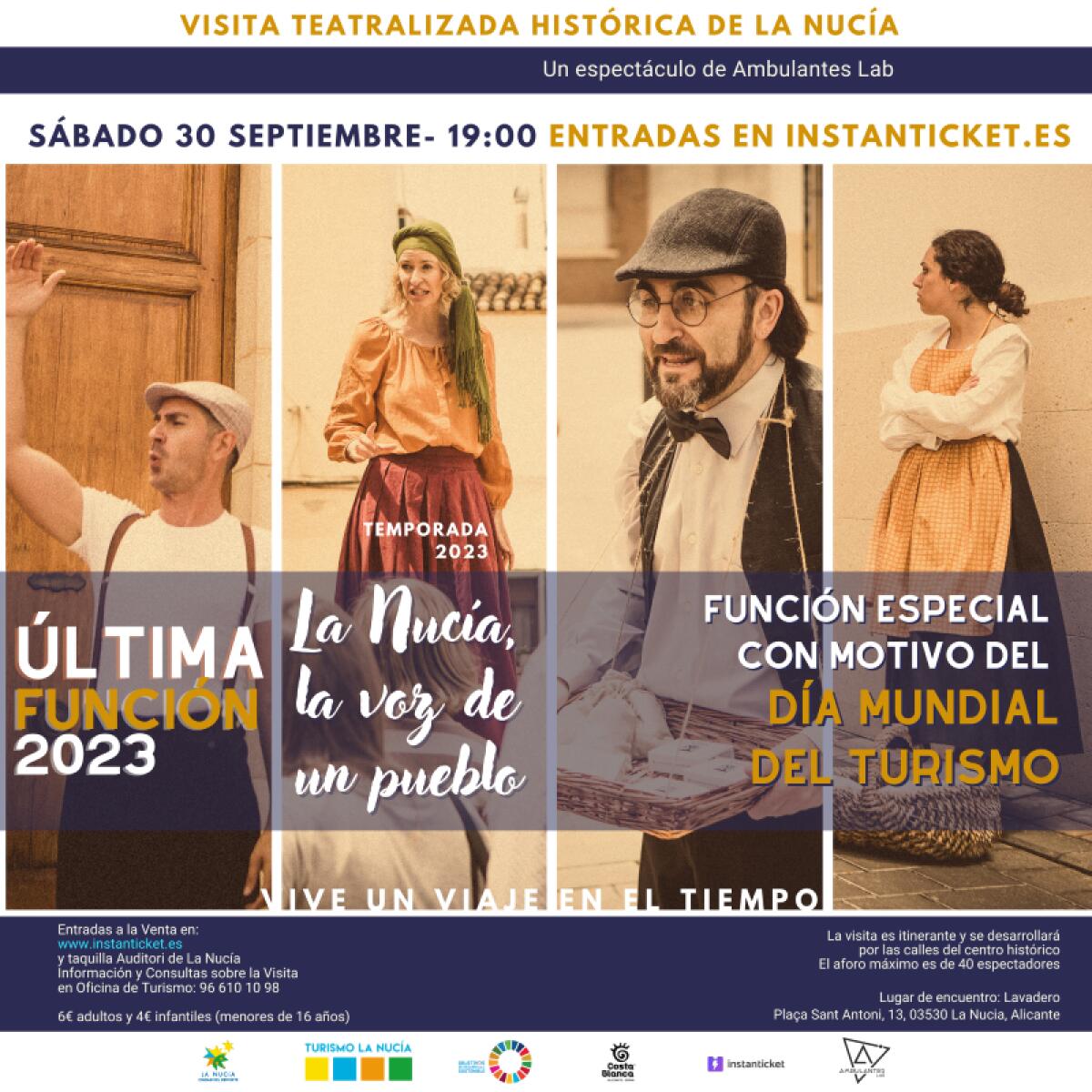 La Nucía celebrará el “Día Mundial del Turismo” con una Visita Teatralizada