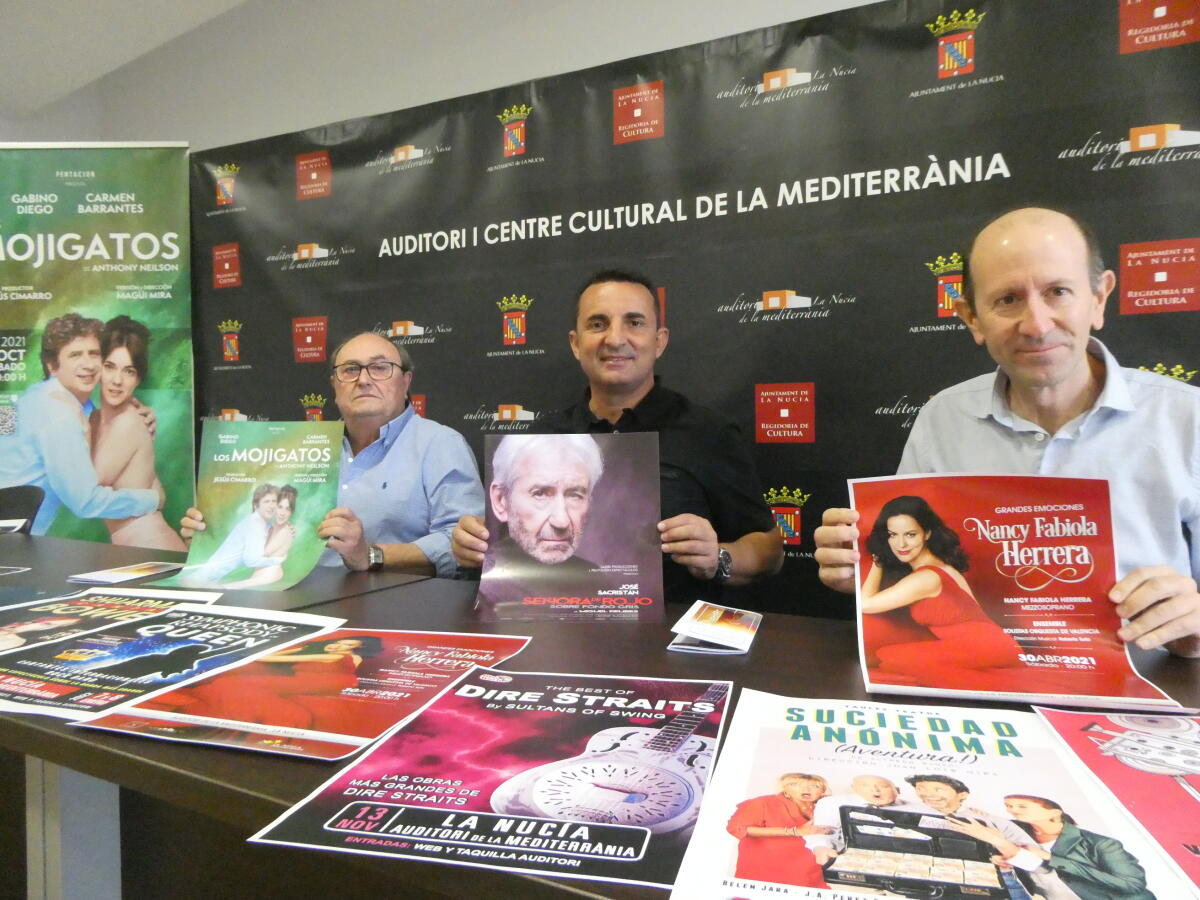 José Sacristán, Gabino Diego y grandes tributos a Queen, Dire Straits y Mecano en l’Auditori de La Nucía