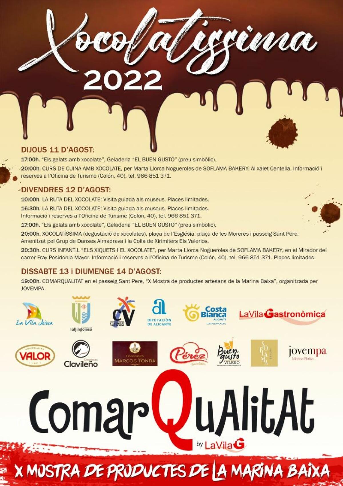 La Vila Joiosa rinde homenaje al chocolate en una nueva edición de ‘Xocolatíssima’