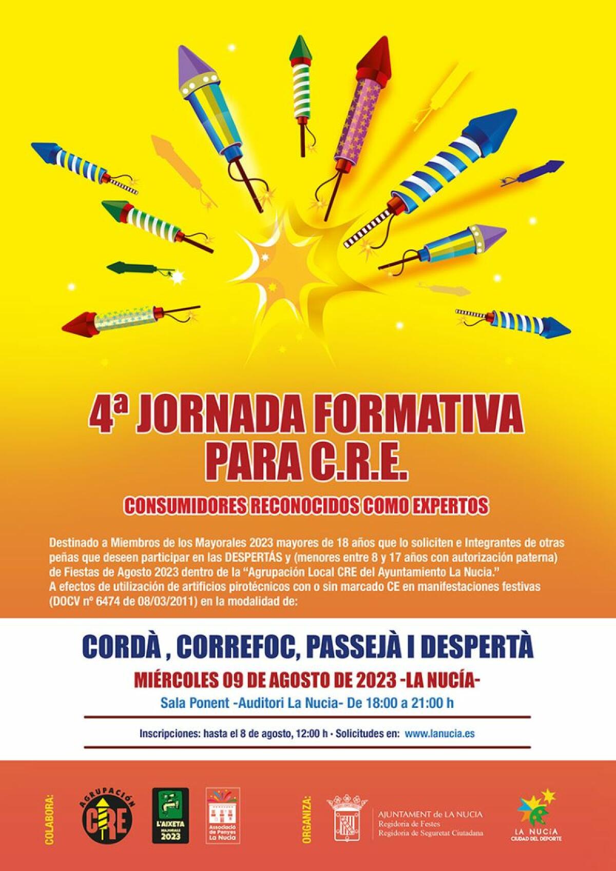 La Nucía organiza el IV Curso de Formación de Petardos por “unas fiestas seguras”