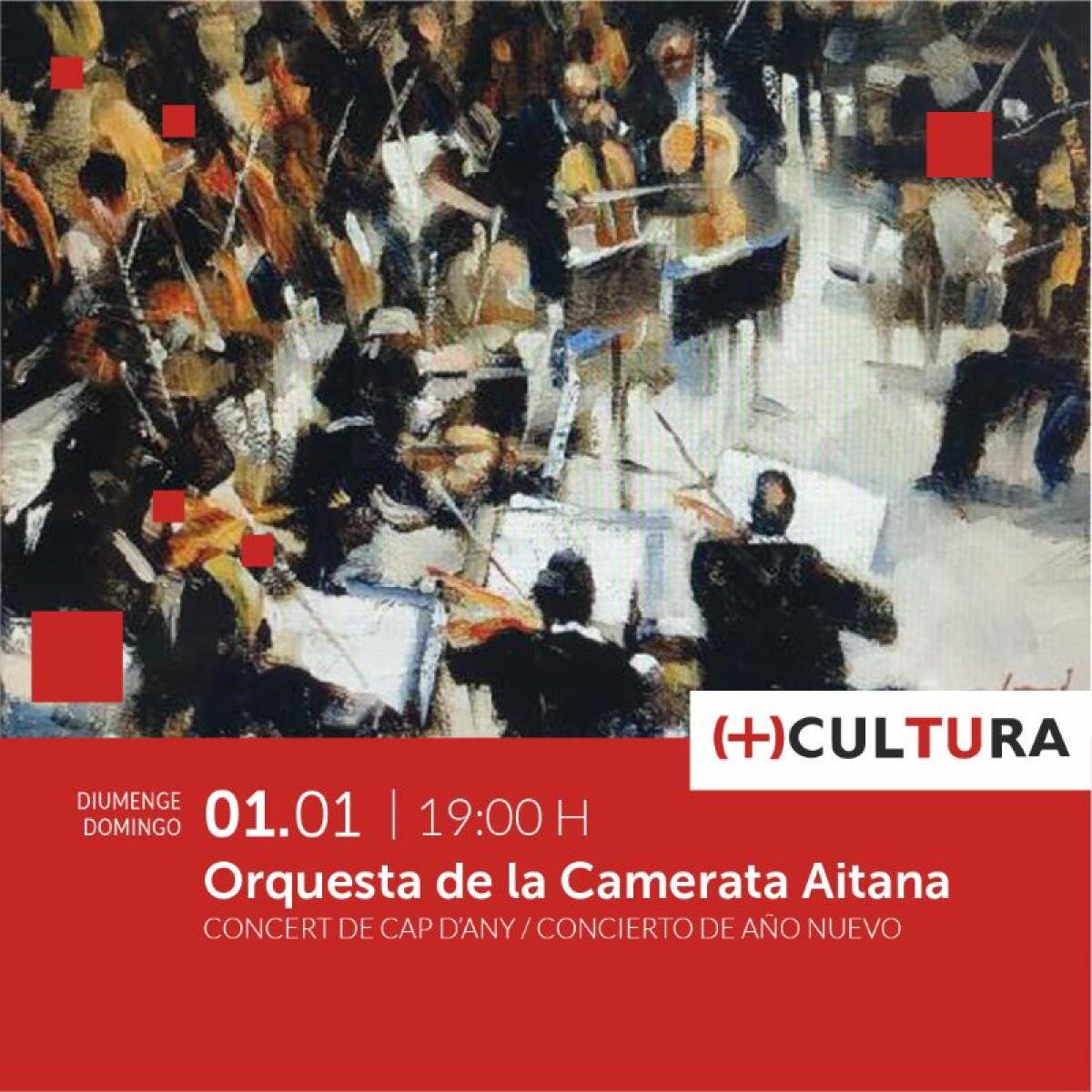 Cultura arranca su agenda de 2023 con el Concierto de Año Nuevo de la orquestra de la Camerata Aitana