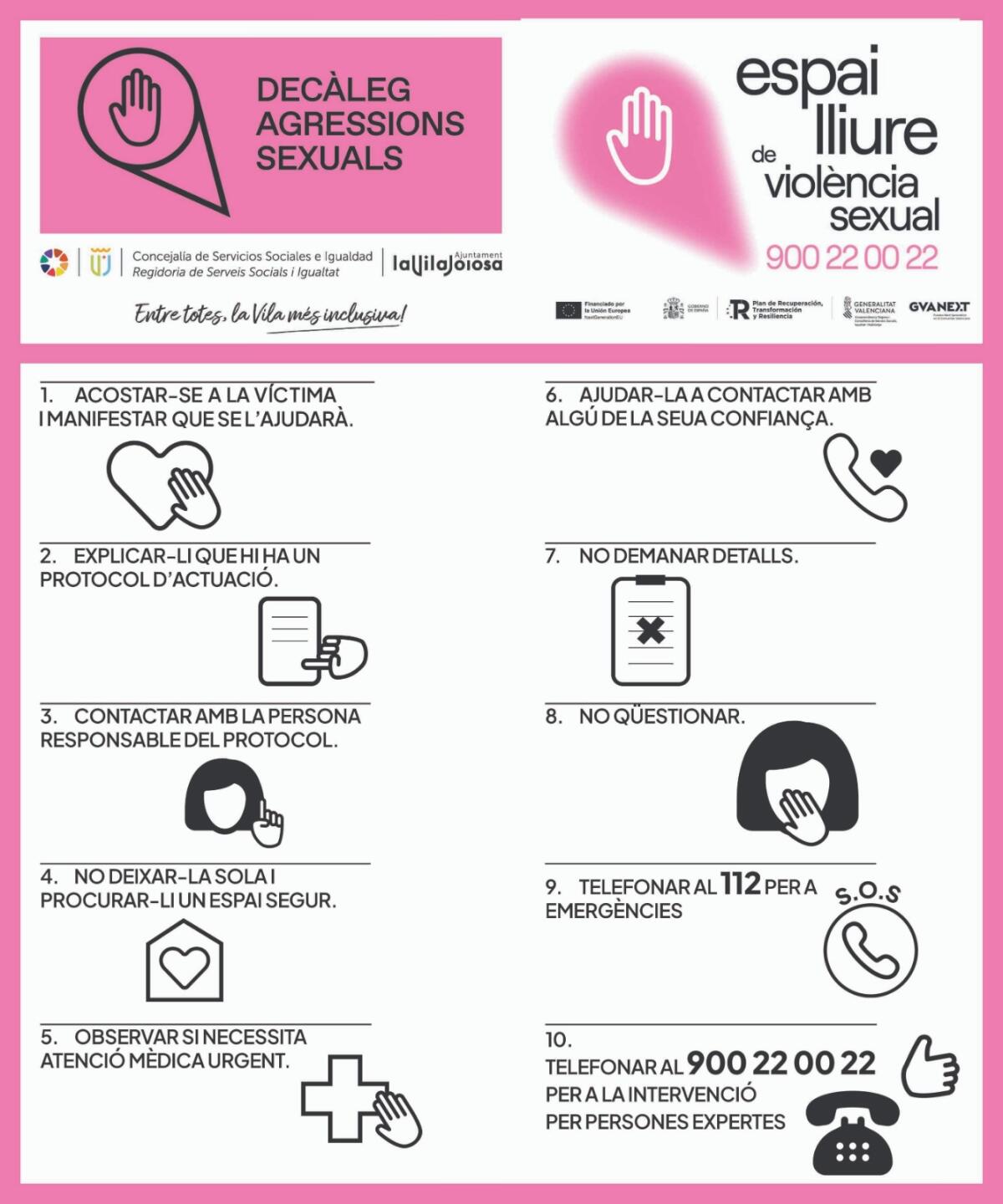 Villajoyosa se adhiere al protocolo de actuación contra la violencia sexual en espacios de ocio de la Comunitat Valenciana