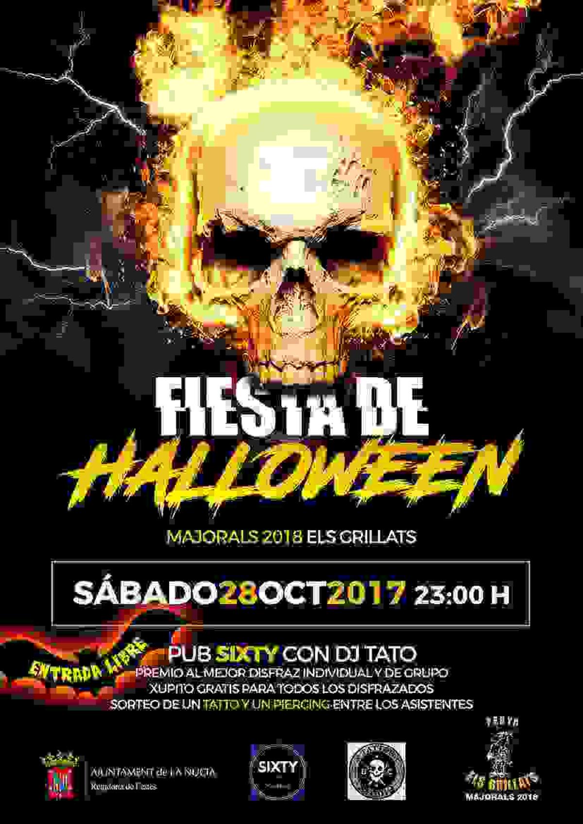 Fiesta de Halloween dels Majorals 2018 ma&ntilde;ana por la noche