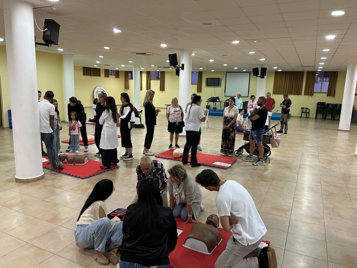 45 personas en el Curso de Reanimaci&oacute;n Cardiopulmonar realizado en El Cirer