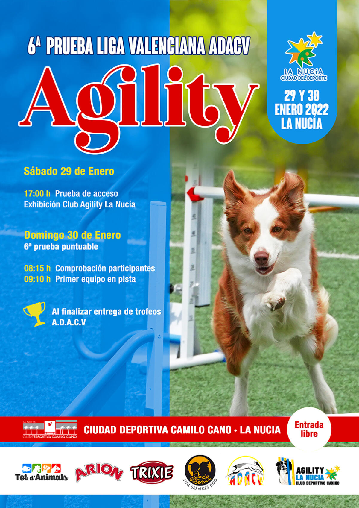 La Nucía acoge la 6ª jornada de la Liga Valenciana de Agility “Canino”