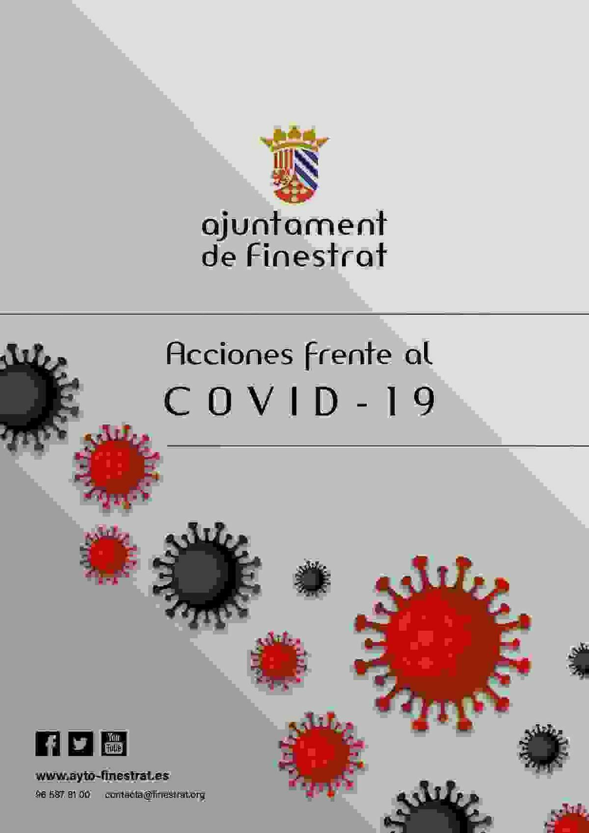 Finestrat lanza una gu&iacute;a con las principales actuaciones llevadas a cabo por el ayuntamiento frente al covid-19.