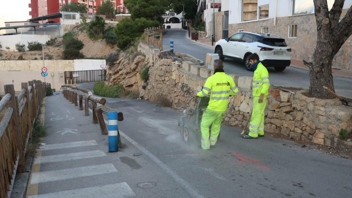 Benidorm cambia el sentido del tráfico de las calles Sierra Dorada y Manuel Catalán para mejorar la movilidad sostenible en la parte alta del Rincón