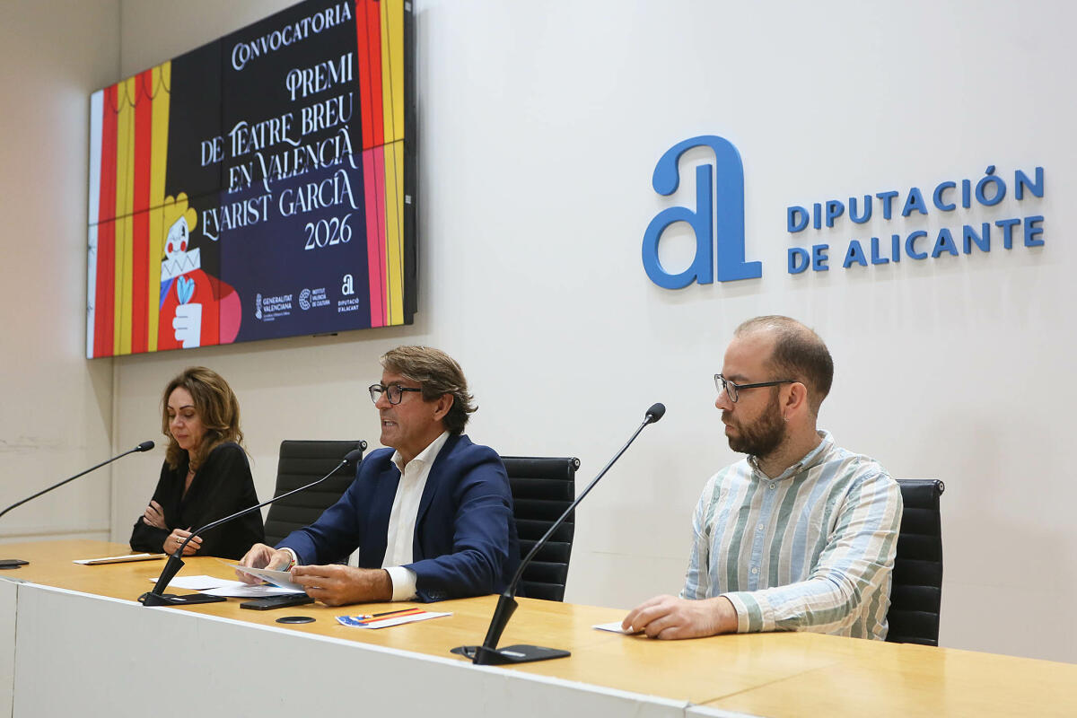 La Diputaci&oacute;n otorga el XXVII Premi Evarist Garcia de Teatre Breu a Coses que passen de David S&aacute;nchez Pacheco