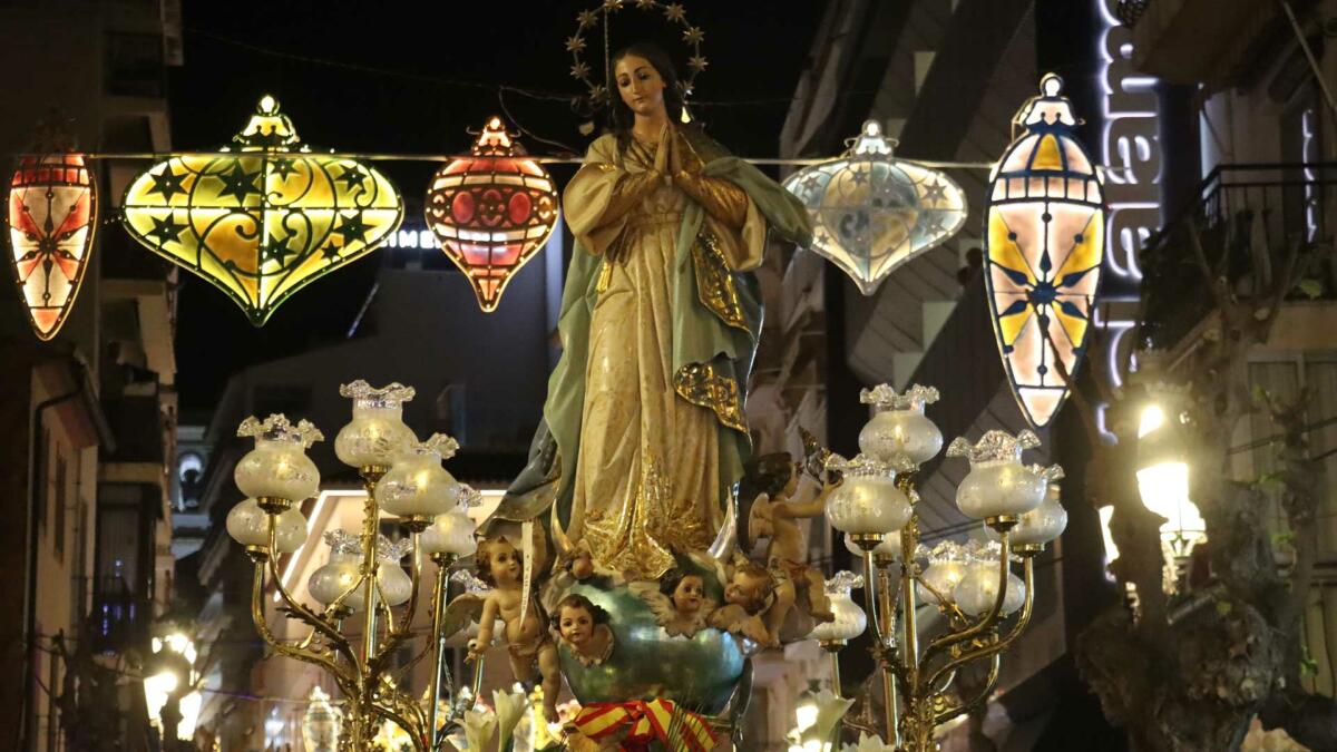 Benidorm recupera la celebraci&oacute;n de la Inmaculada Concepci&oacute;n con una misa y una solemne procesi&oacute;n 