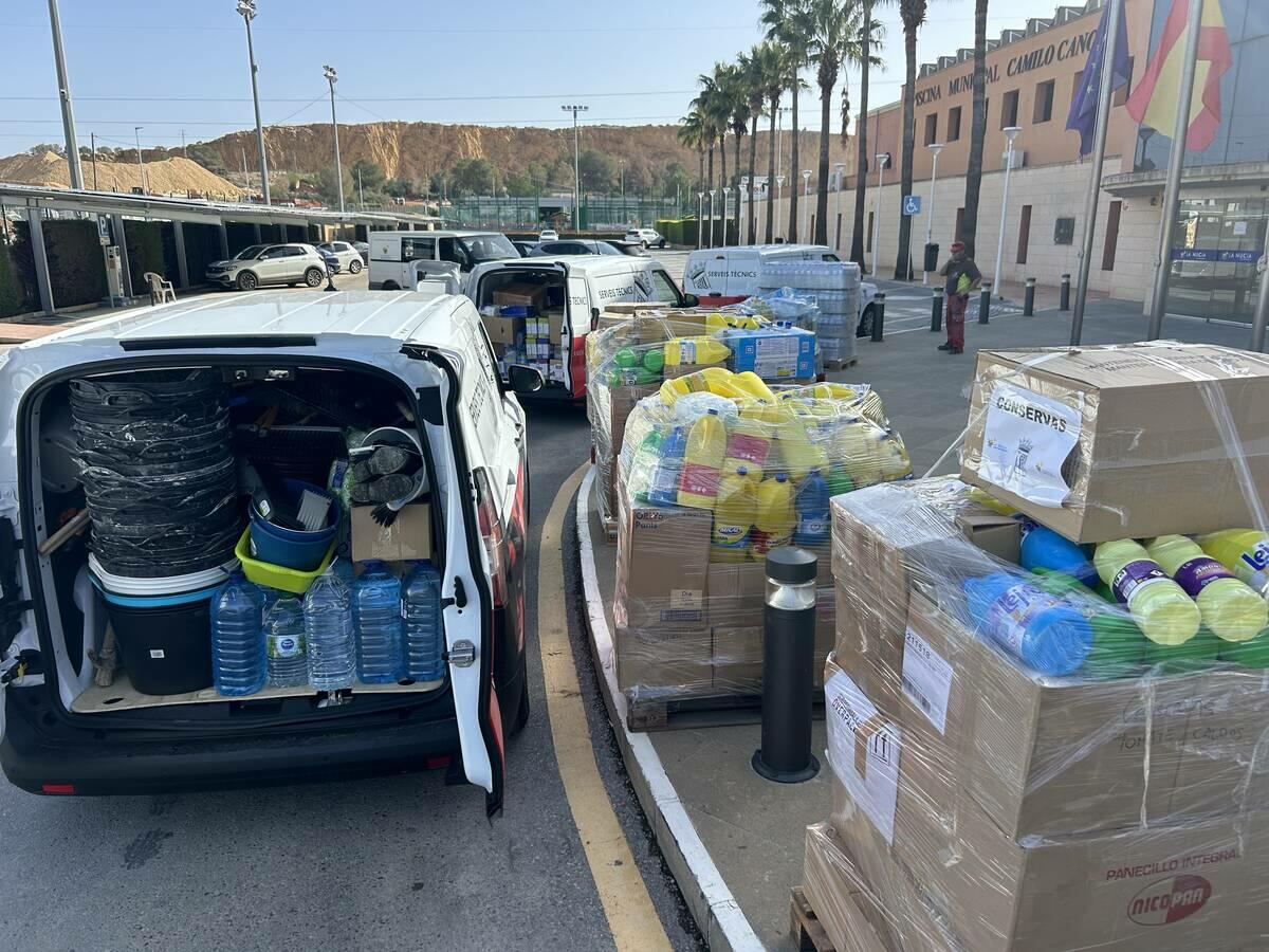 La Nucía envía su 4º Convoy Solidario de ayuda a Valencia por la DANA