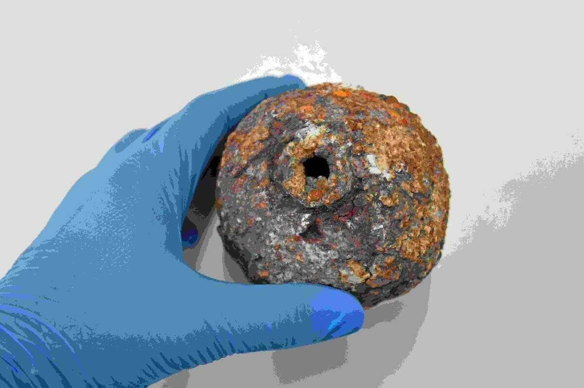 Vilamuseu expone una bomba del ataque de las tropas borb&oacute;nicas en la Guerra de Sucesi&oacute;n