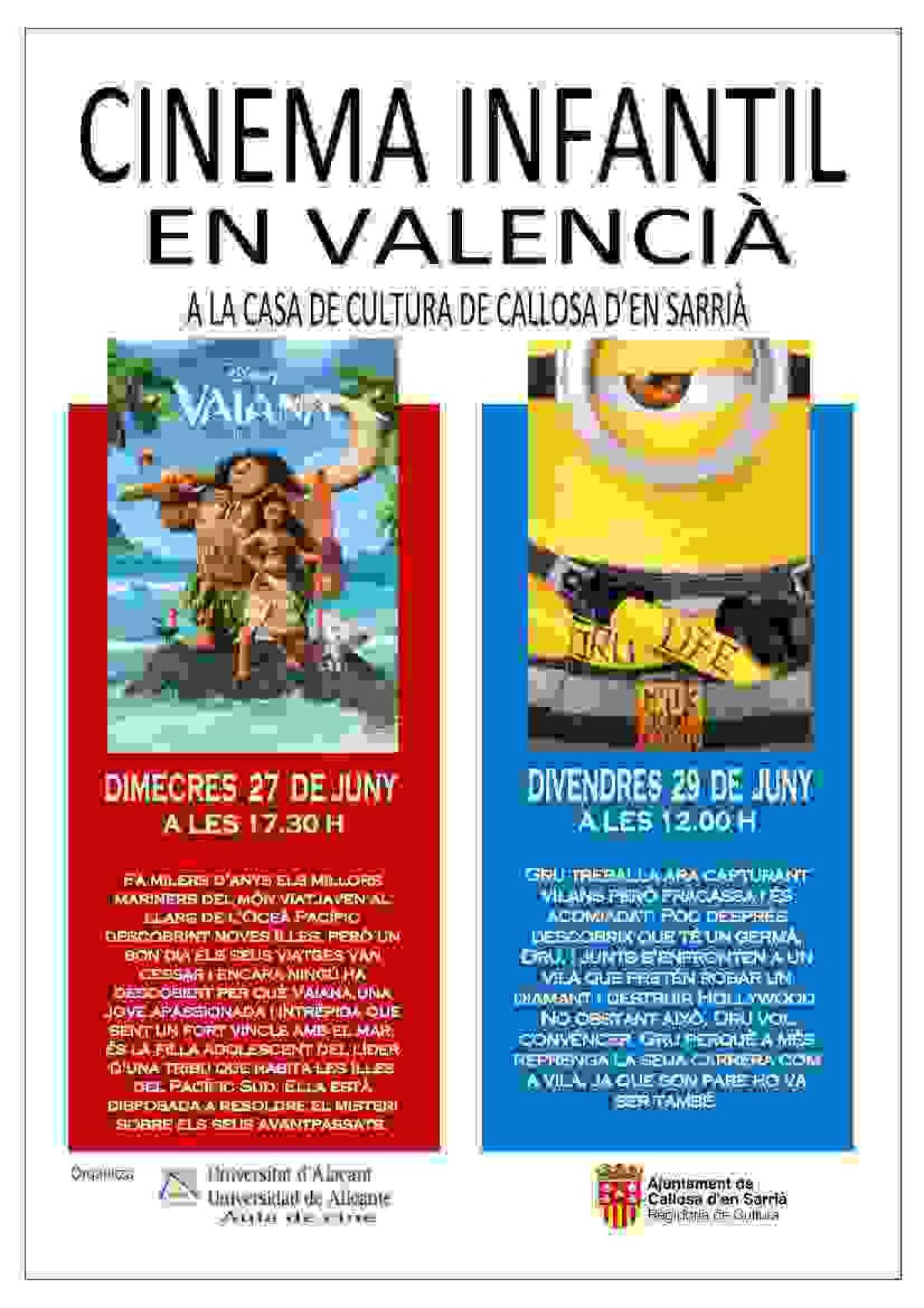  Callosa &middot; La Casa de Cultura acoge un ciclo de Cine Infantil en Valenciano