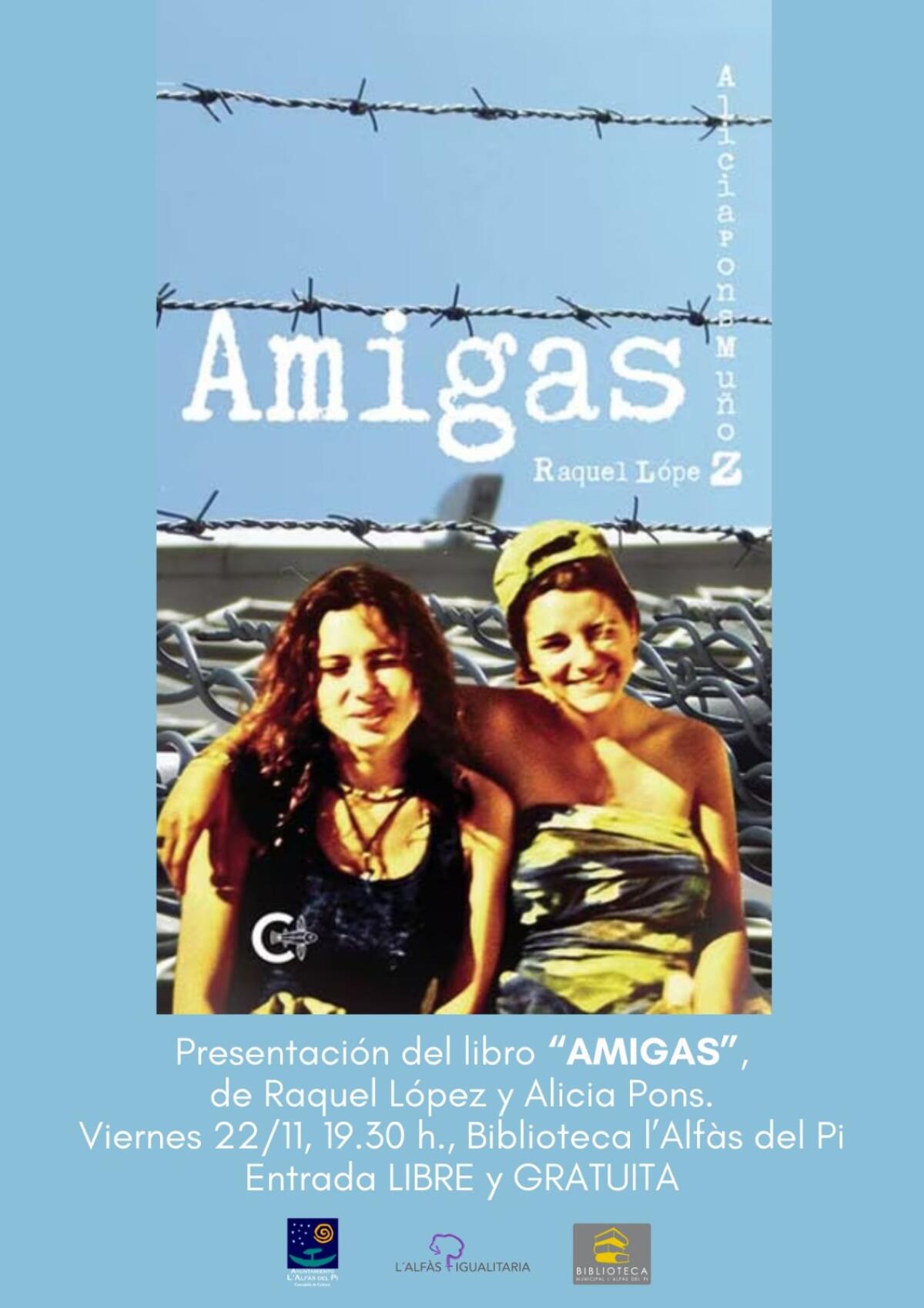 La periodista Raquel López presenta este viernes en la Biblioteca de l’Alfàs su libro ‘Amigas’