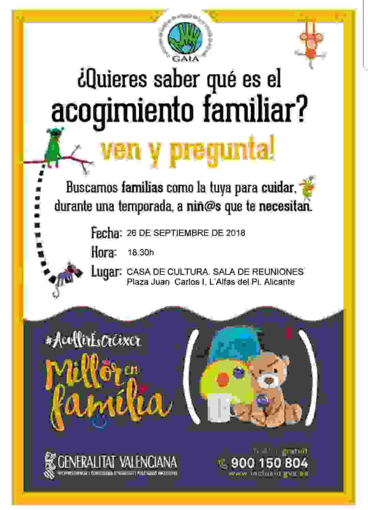 Alfaz &middot; La Casa de Cultura acoge una charla sobre el acogimiento familiar de menores